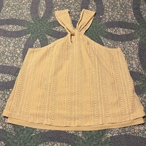 LOFT Beige Knit Tank Top